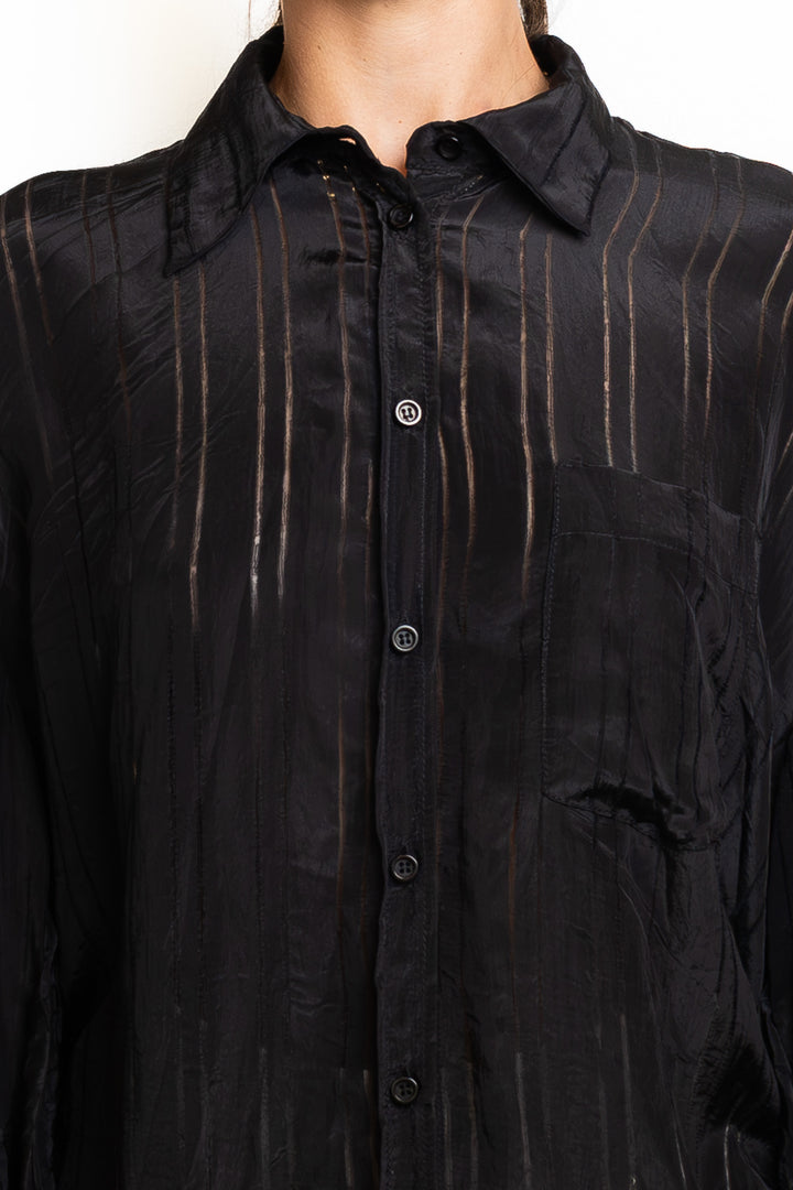 Viscose-Blend Shirt in Black by Souvenir Clubbing - view 2