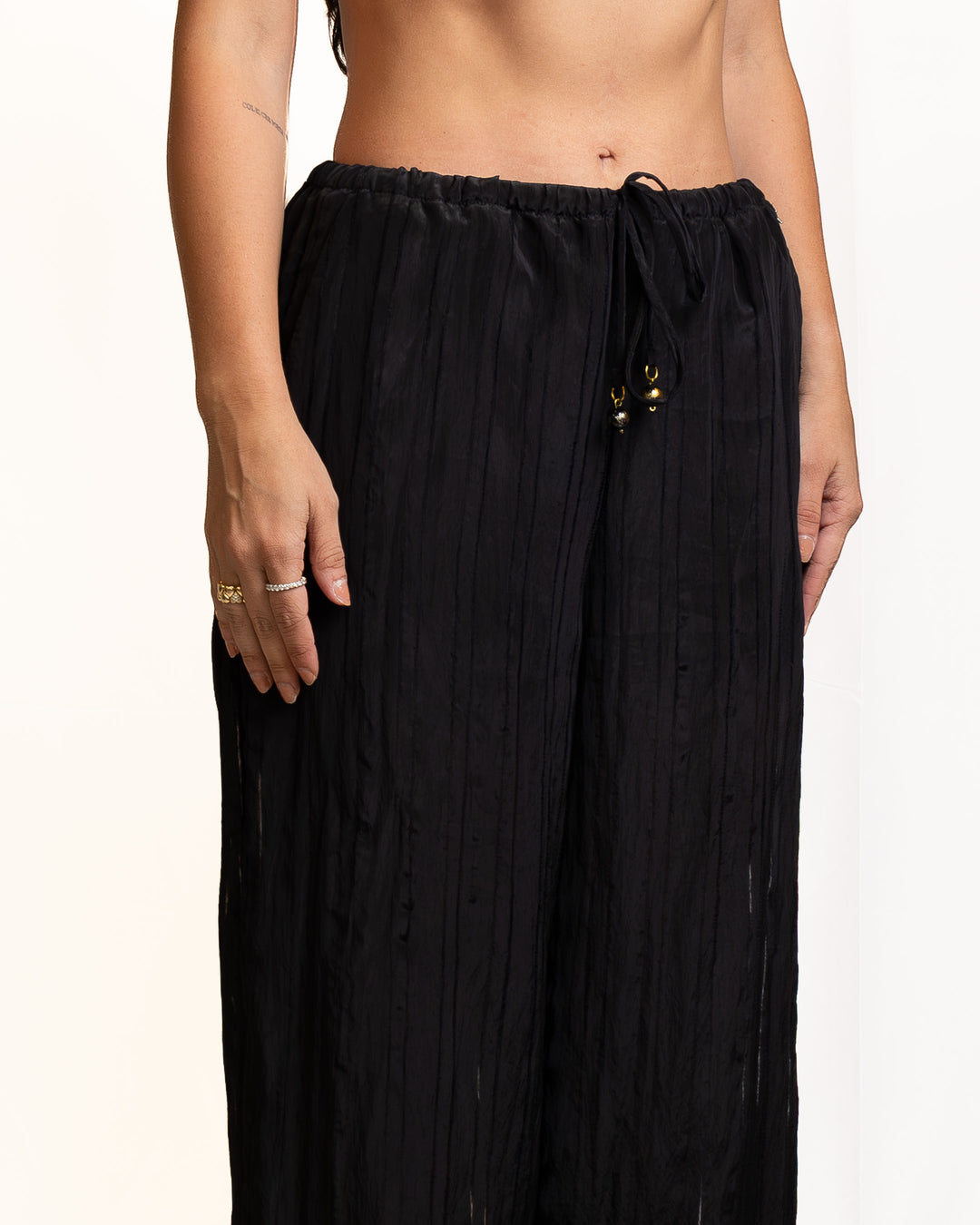 Viscose-Blend Pants in Black by Souvenir Clubbing - MODA39