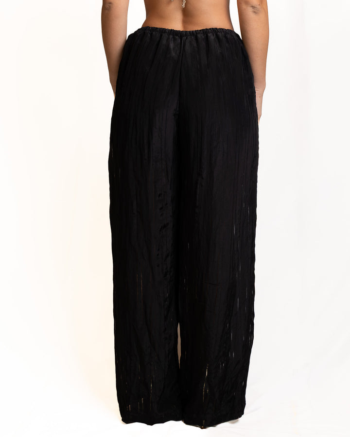 Viscose-Blend Pants in Black by Souvenir Clubbing - view 2