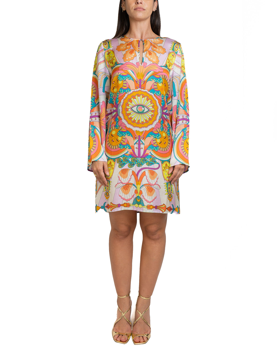 Viscose-Blend Dress in Pink by Wild - view 4