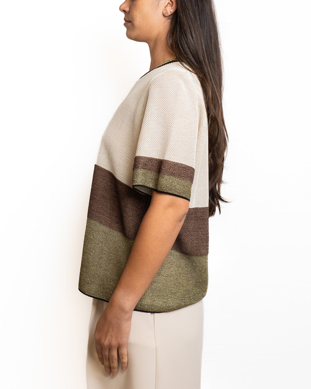 Cotton-Blend Shirt by Tricot Chic - view 2