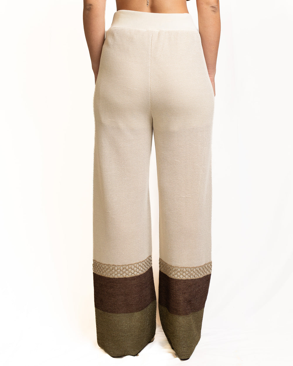 Cotton Pants in Beige by Tricot Chic - view 2