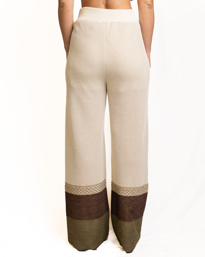 Cotton Pants in Beige by Tricot Chic - view 2