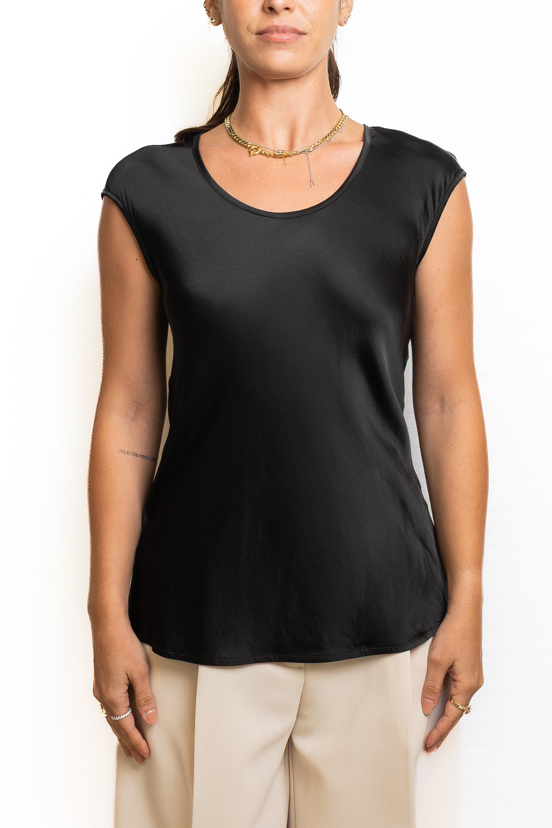 Viscose Shirt in Black by Souvenir Clubbing - MODA39