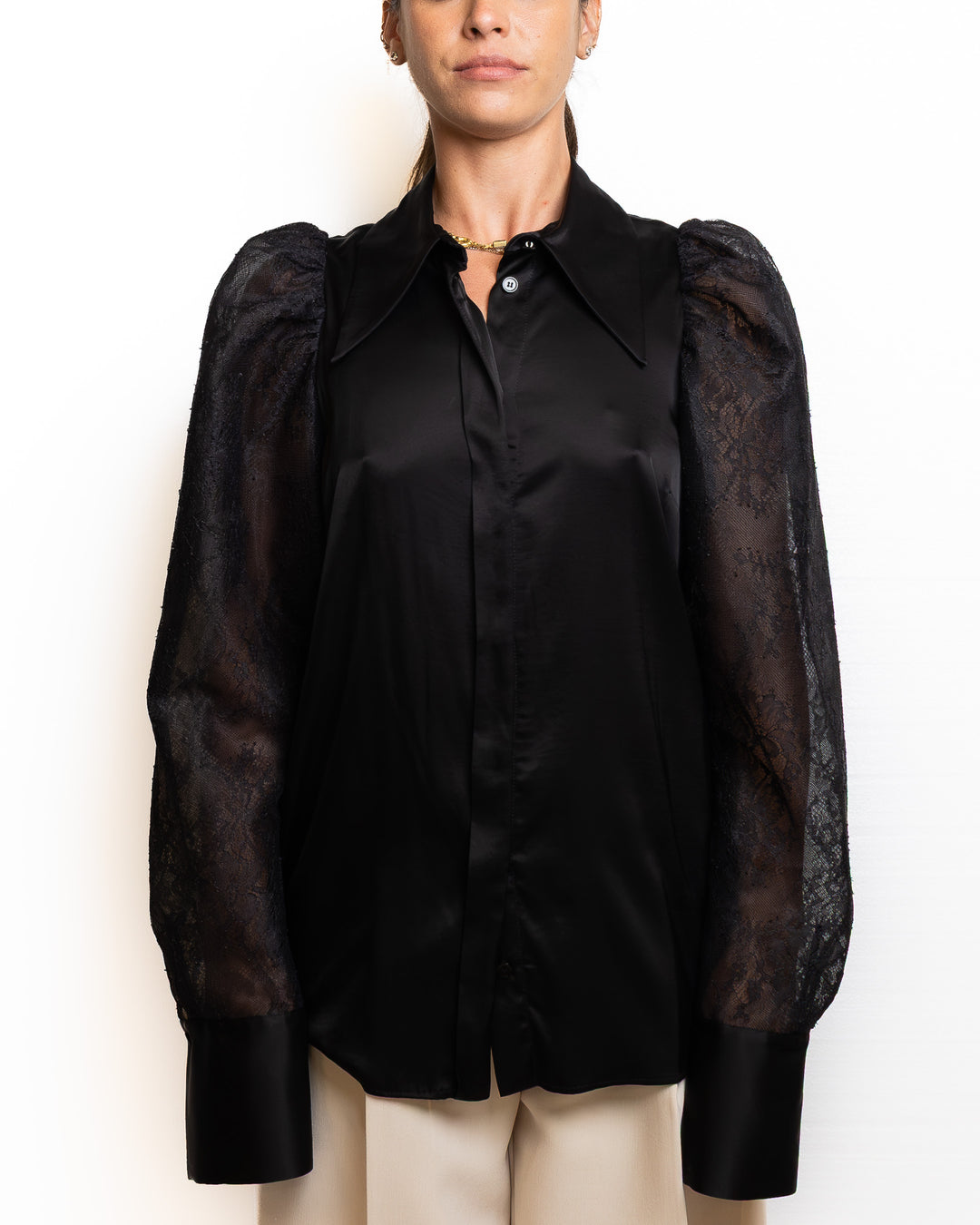 Viscose Shirt in Black by Dahlo - view 6