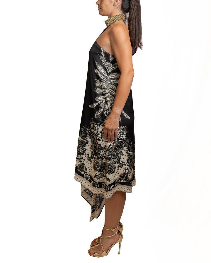 Viscose Dress in Black by Dahlo - view 4