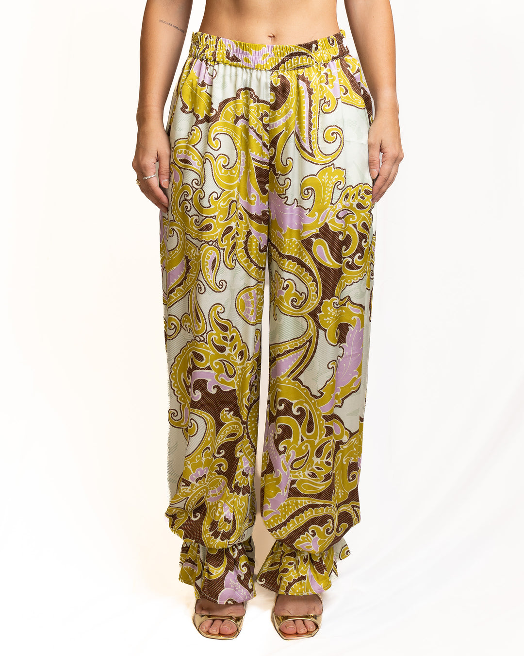 Viscose Pants in Multicolor by Dahlo - view 4