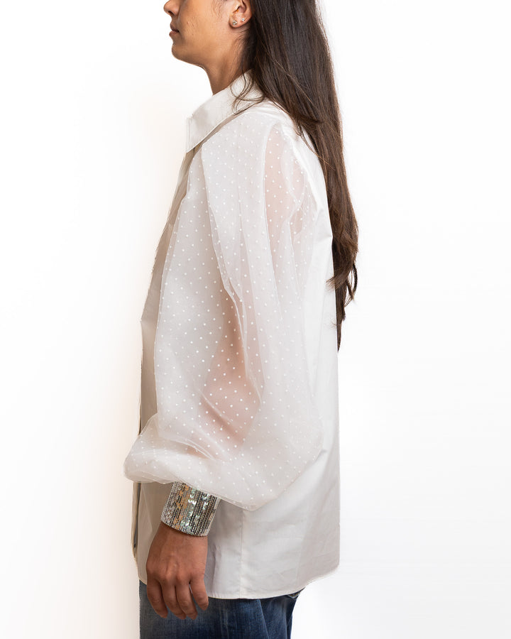 Cotton Shirt in White by Dahlo - view 3