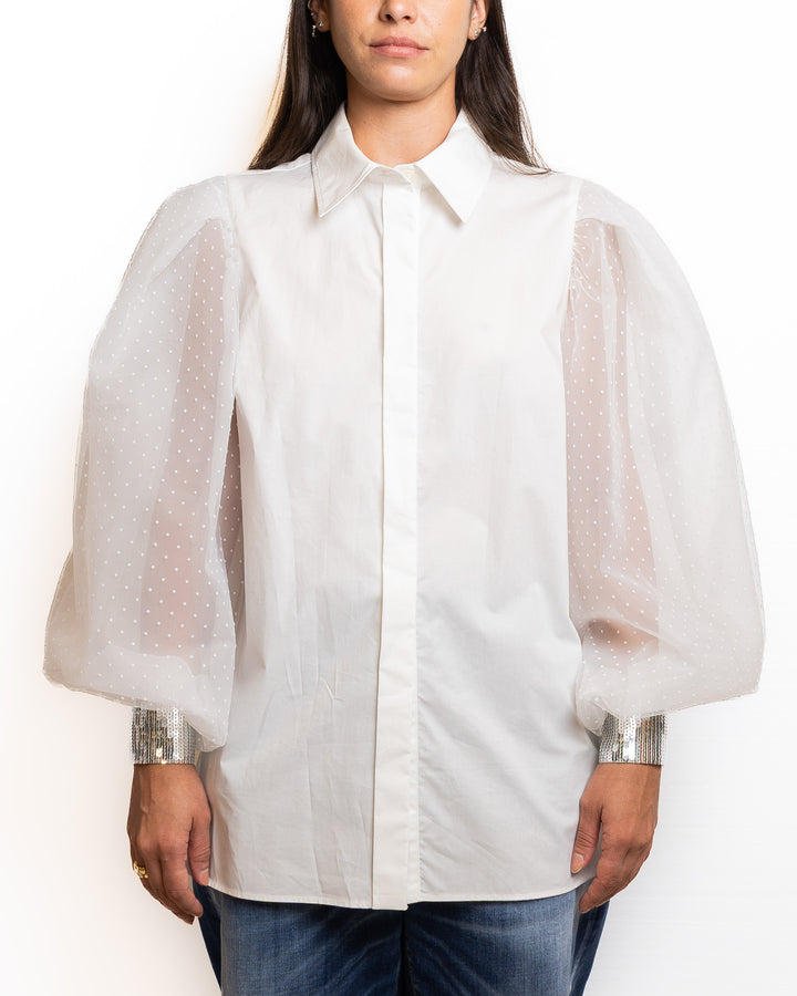 Cotton Shirt in White by Dahlo - view 4