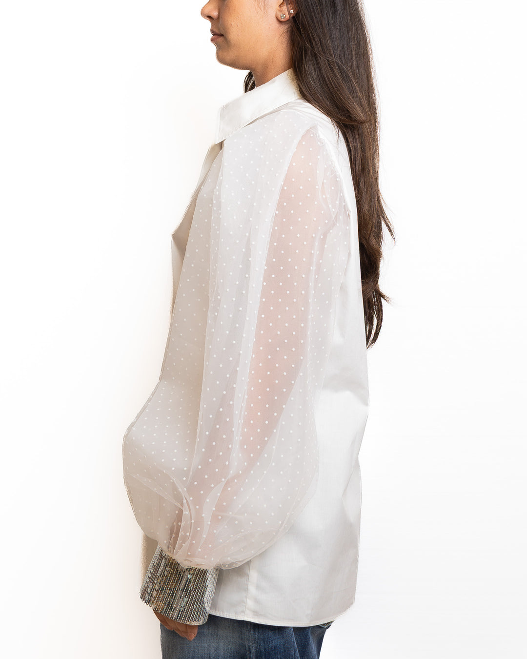 Cotton Shirt in White by Dahlo - view 5