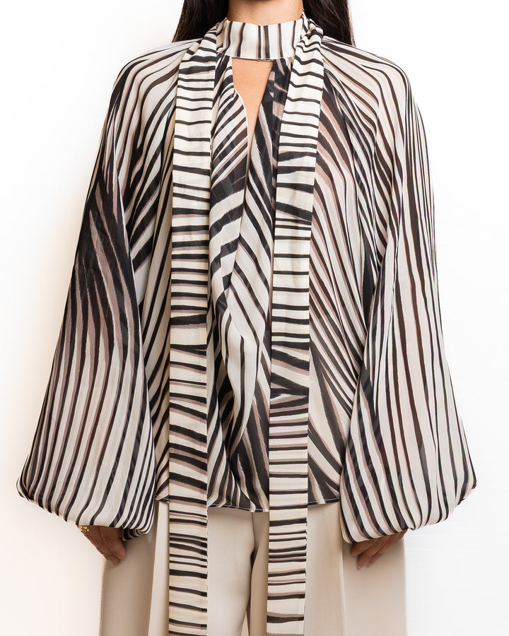 Viscose Shirt in Zebra by Dahlo - MODA39