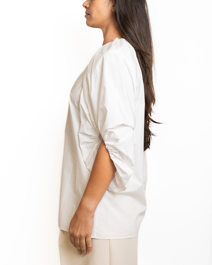Cotton Shirt in White by Dahlo - view 5