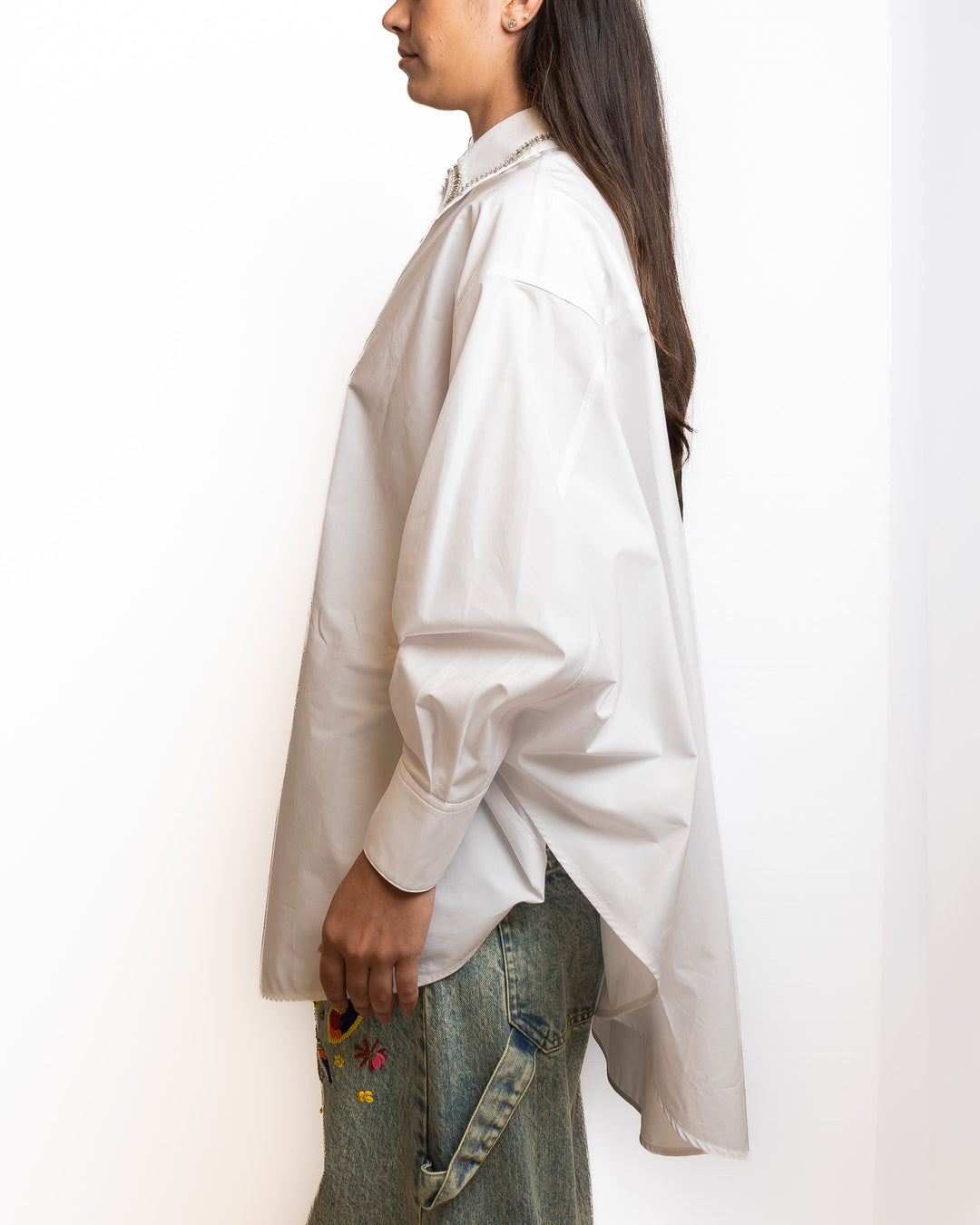 Cotton Shirt in White by Dahlo - view 3