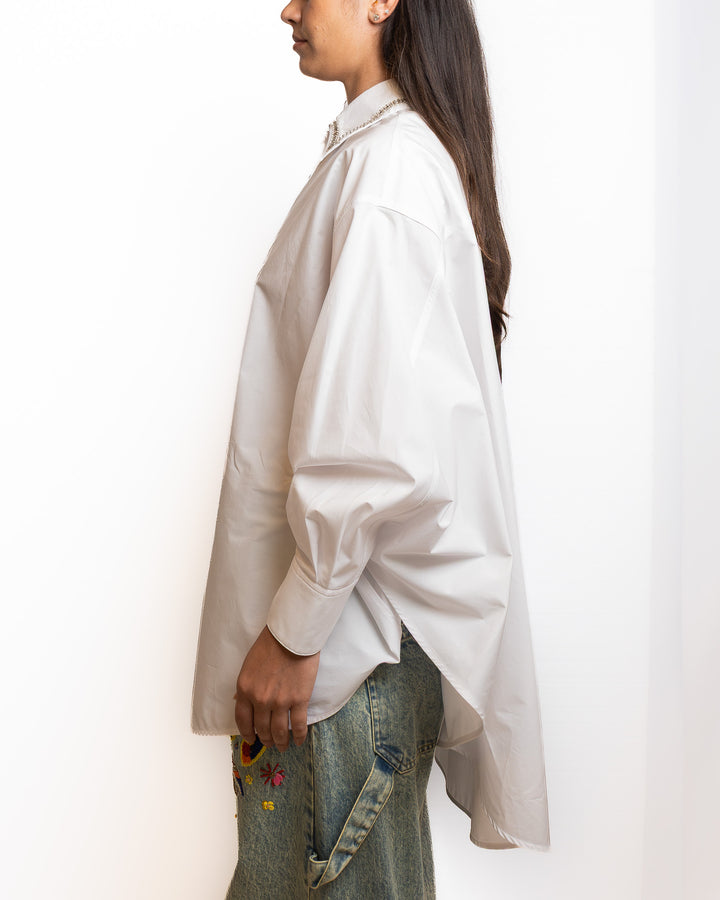 Cotton Shirt in White by Dahlo - view 3