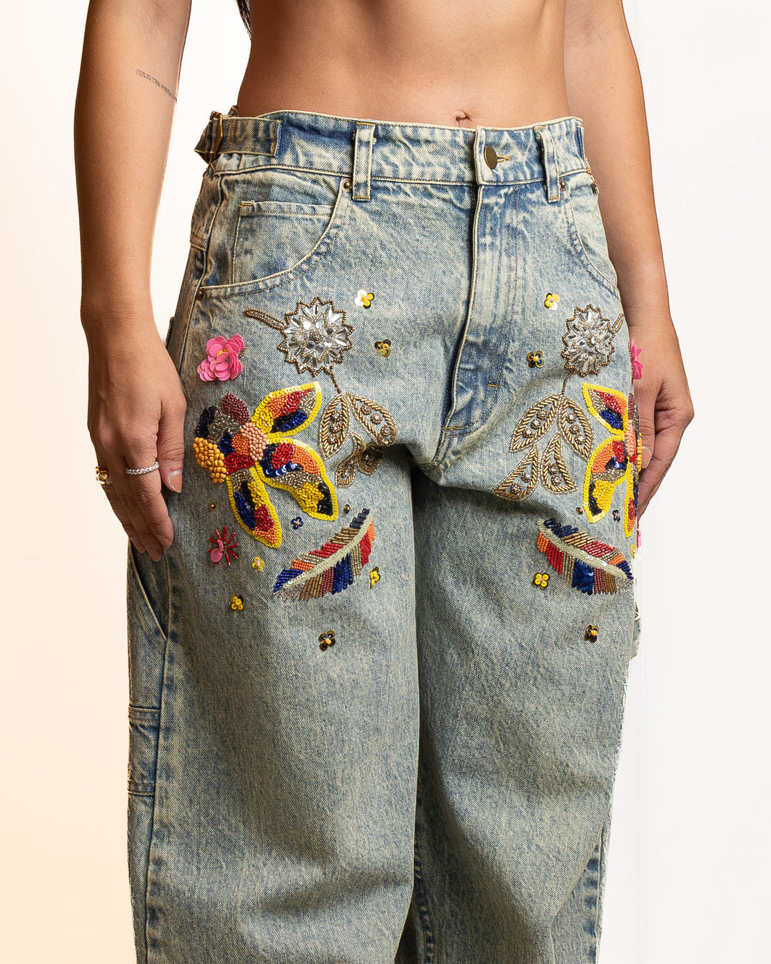 Cotton Jeans in Denim by Souvenir Clubbing - view 4